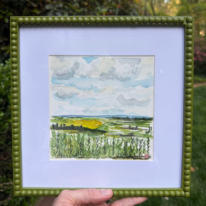 fields to the mountains